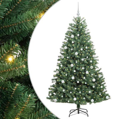 Vidaxx sapin de Noël artificiel pliant vert 180 cm PVC et métal