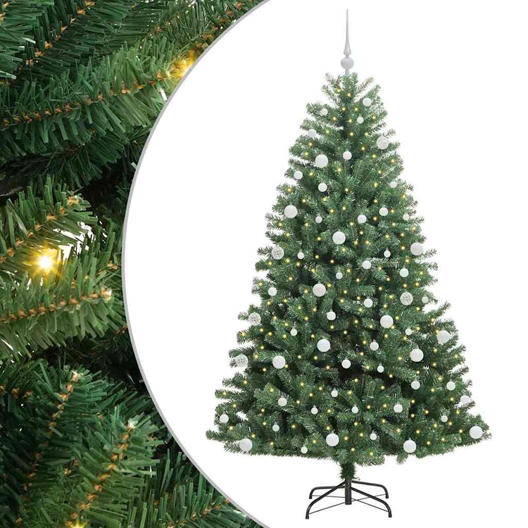 Vidaxx sapin de Noël artificiel pliant vert 180 cm PVC et métal