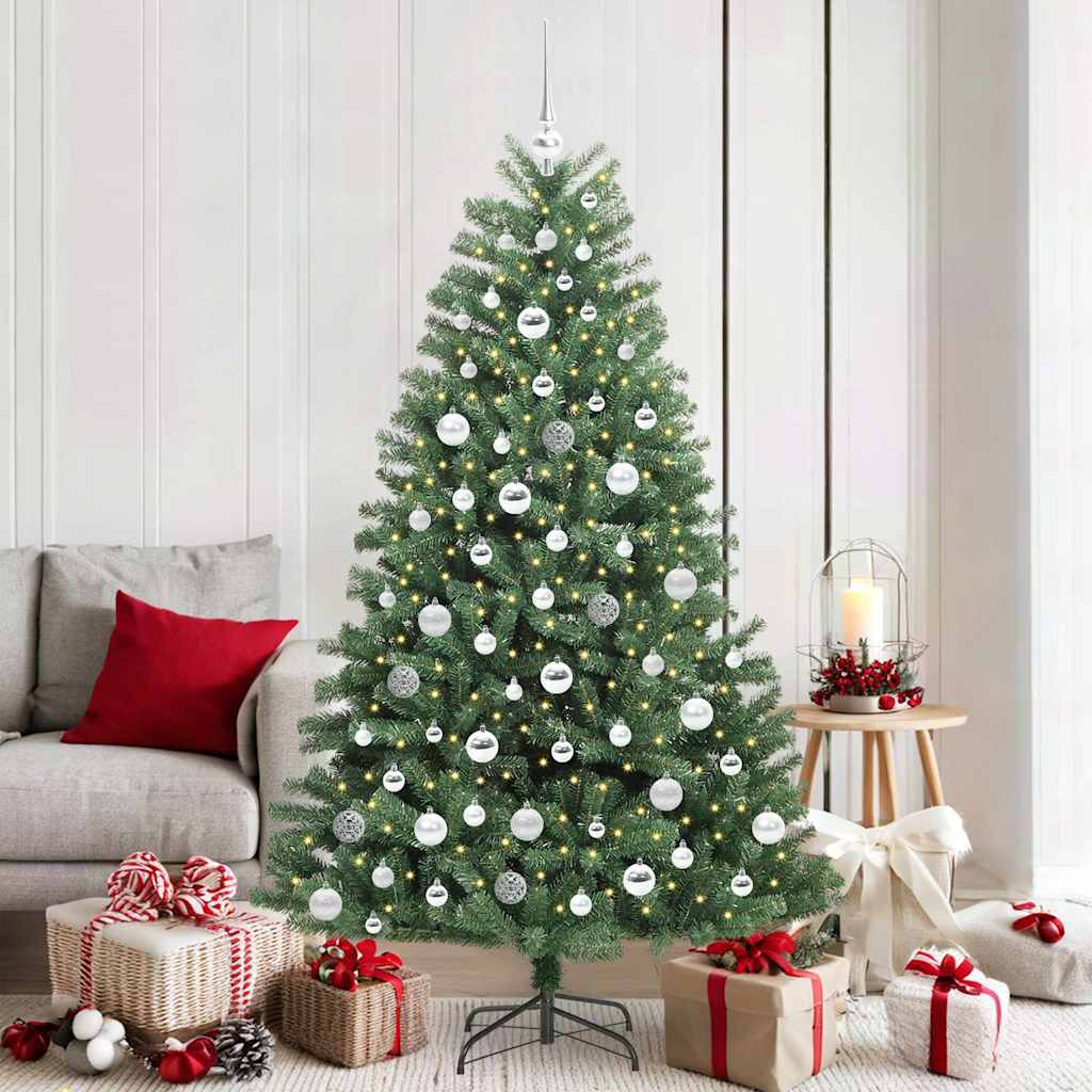 Vidaxx sapin de Noël artificiel pliant vert 180 cm PVC et métal