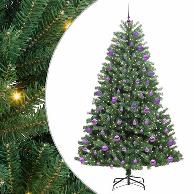 Vidaxx sapin de Noël artificiel pliant vert 180 cm PVC et métal