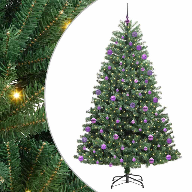 Vidaxx sapin de Noël artificiel pliant vert 180 cm PVC et métal