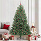 Vidaxx sapin de Noël artificiel pliant vert 210 cm PVC et métal