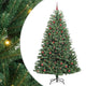 Vidaxx sapin de Noël artificiel pliant vert 210 cm PVC et métal
