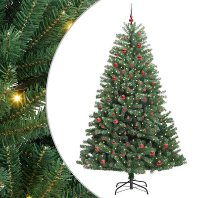 Vidaxx sapin de Noël artificiel pliant vert 210 cm PVC et métal