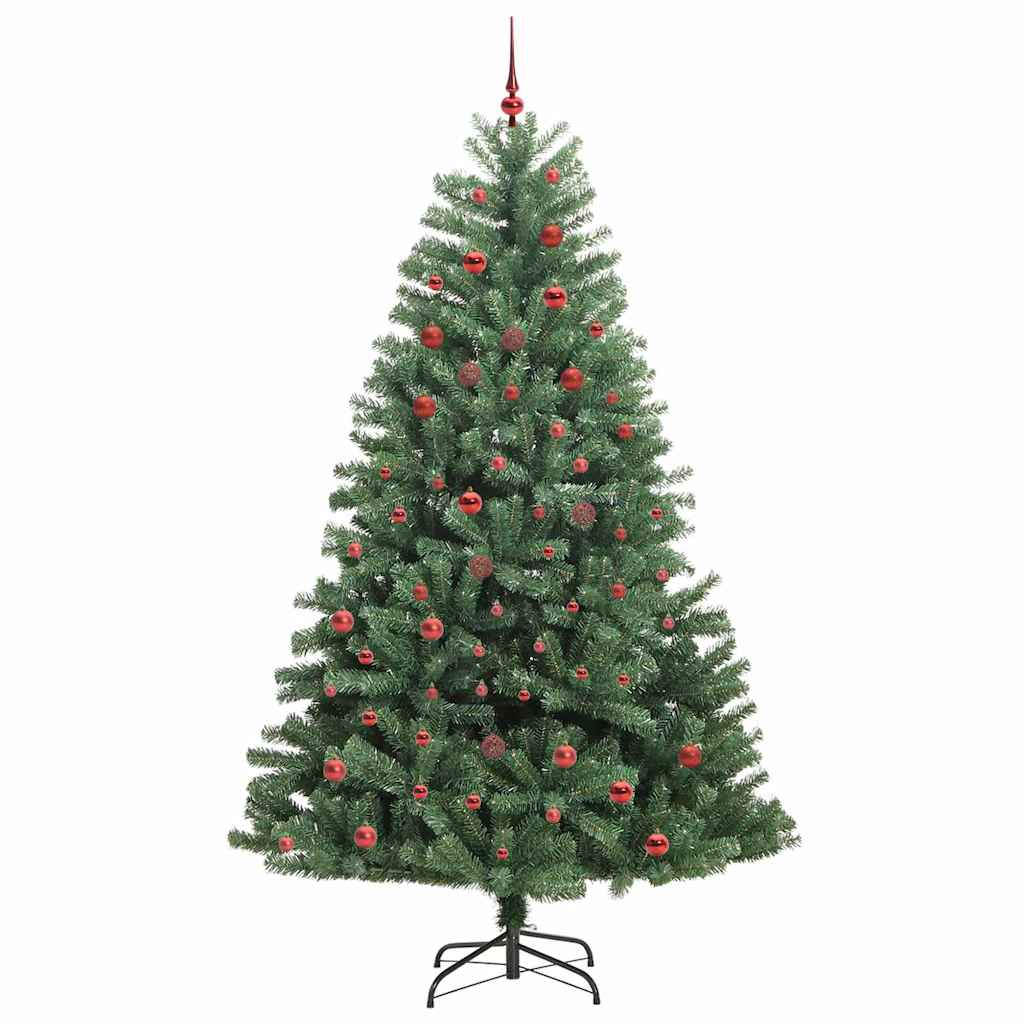 Vidaxx sapin de Noël artificiel pliant vert 210 cm PVC et métal
