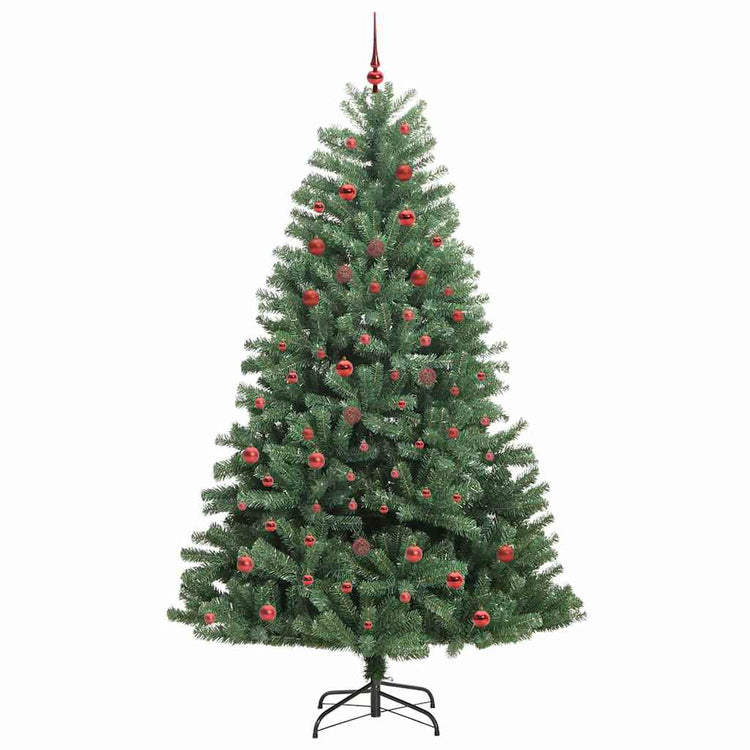 Vidaxx sapin de Noël artificiel pliant vert 210 cm PVC et métal