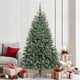 Vidaxx sapin de Noël artificiel pliant vert 210 cm PVC et métal