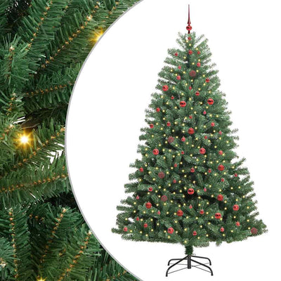 Vidaxx sapin de Noël artificiel pliant vert 240 cm PVC et métal
