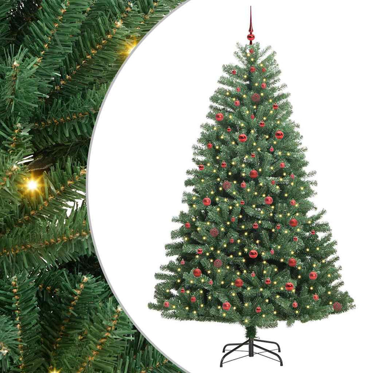 Vidaxx sapin de Noël artificiel pliant vert 240 cm PVC et métal