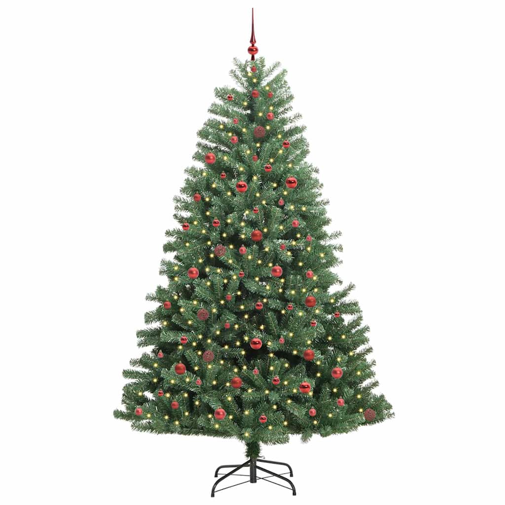 Vidaxx sapin de Noël artificiel pliant vert 240 cm PVC et métal