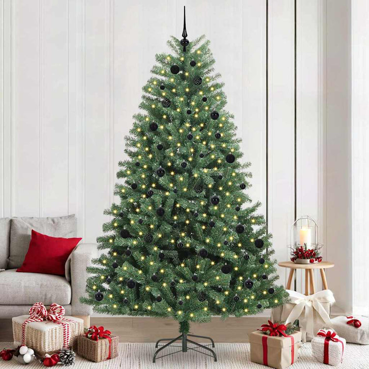 Vidaxx sapin de Noël artificiel pliant vert 240 cm PVC et métal