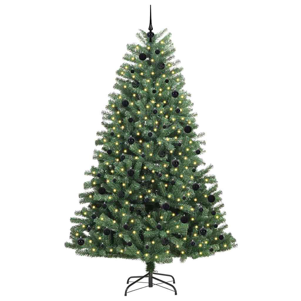 Vidaxx sapin de Noël artificiel pliant vert 240 cm PVC et métal