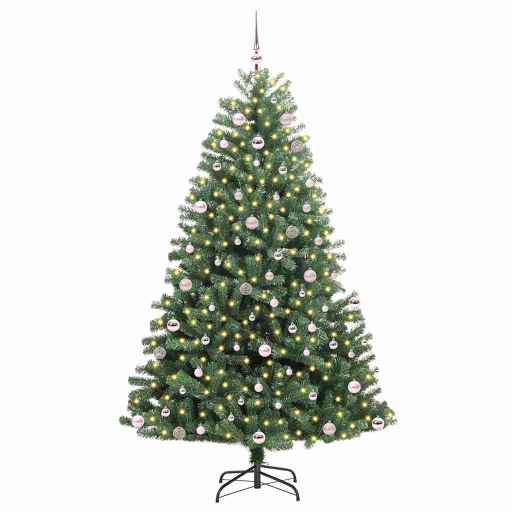 Vidaxx sapin de Noël artificiel pliant vert 240 cm PVC et métal