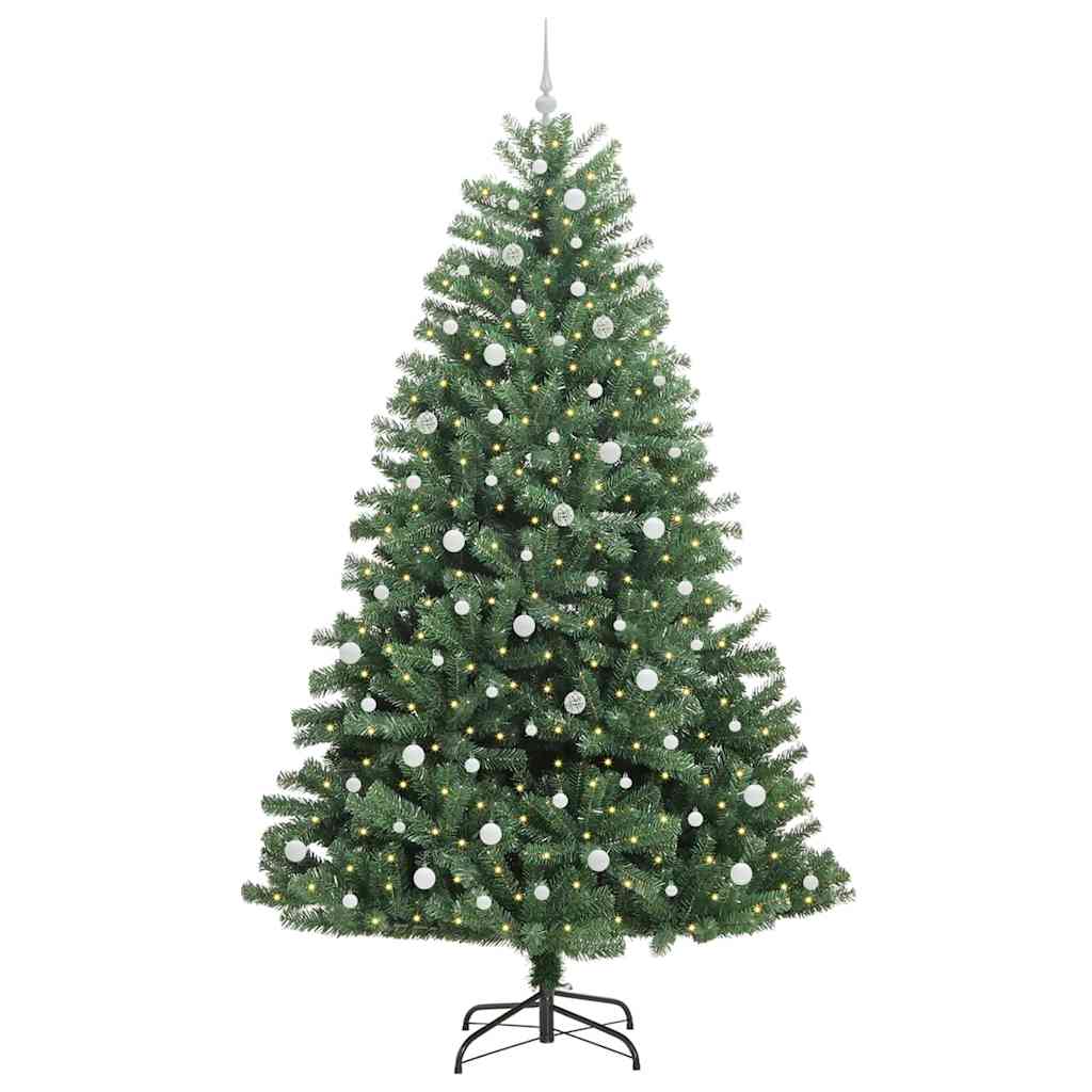 Vidaxx sapin de Noël artificiel pliant vert 240 cm PVC et métal