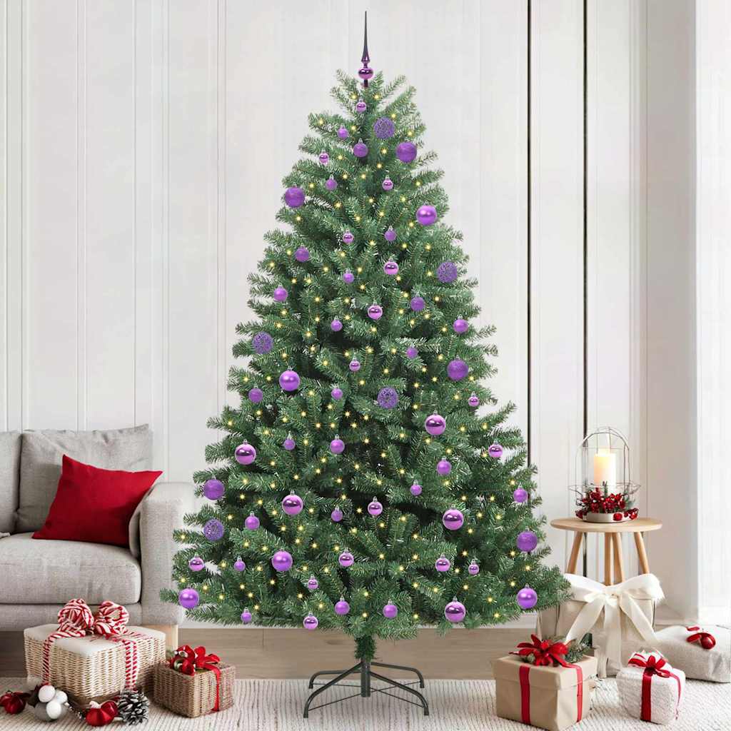 Vidaxx sapin de Noël artificiel pliant vert 240 cm PVC et métal