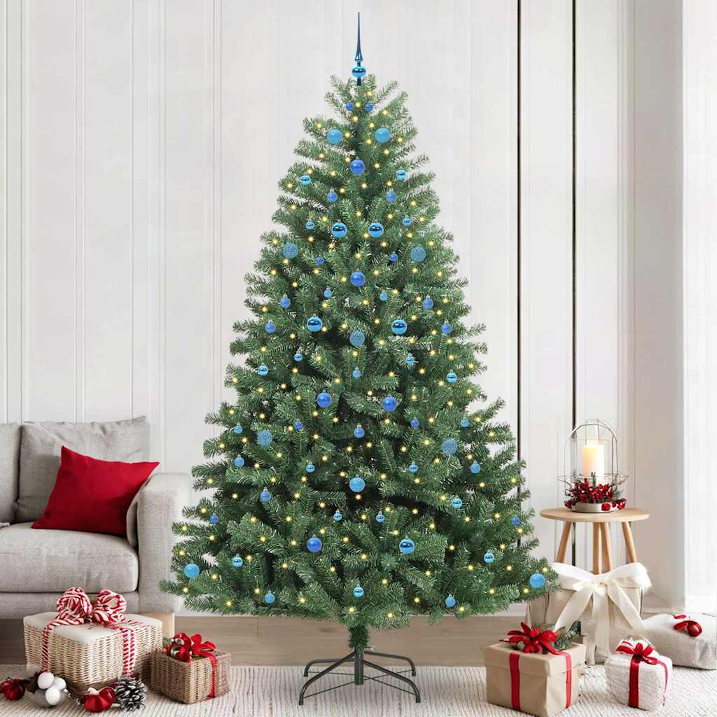 Vidaxx sapin de Noël artificiel pliant vert 240 cm PVC et métal