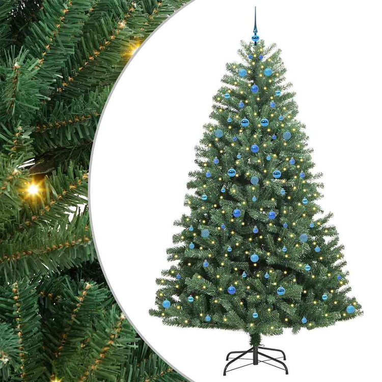 Vidaxx sapin de Noël artificiel pliant vert 240 cm PVC et métal