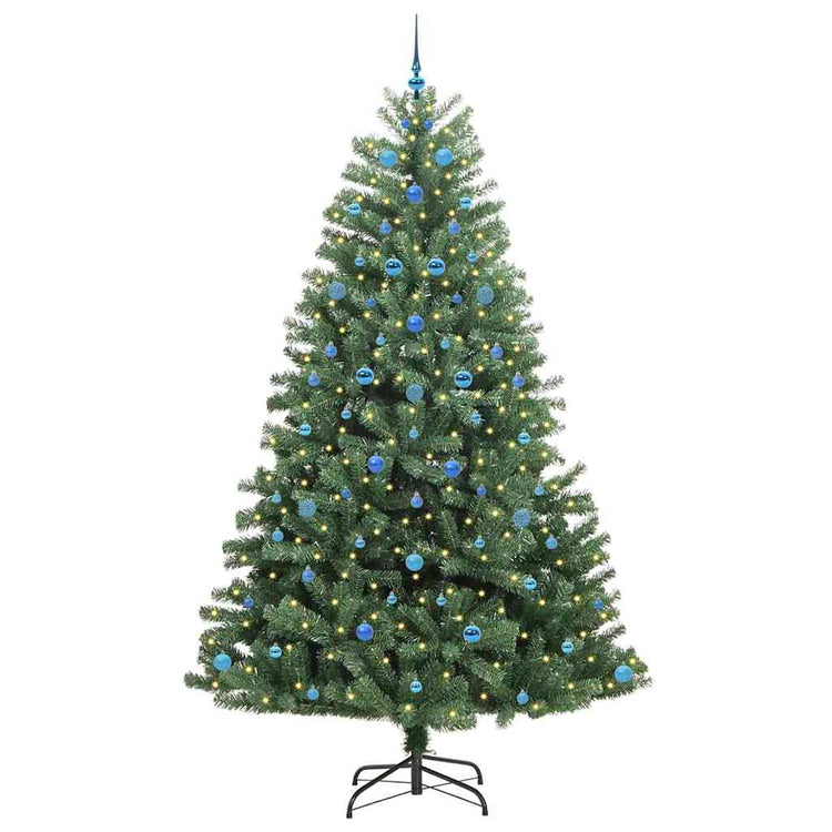 Vidaxx sapin de Noël artificiel pliant vert 240 cm PVC et métal