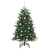 Vidaxx sapin de Noël artificiel vert 150 cm PVC et métal et plastique
