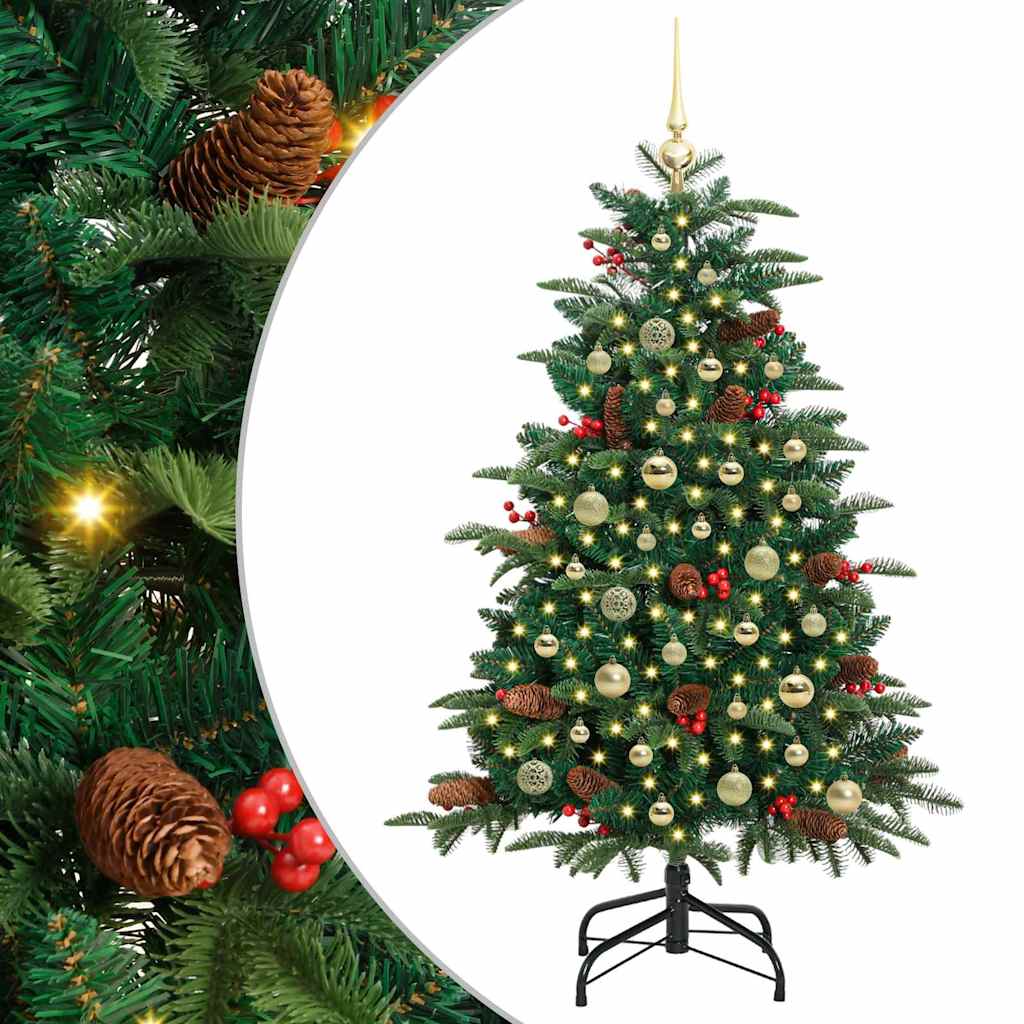 Vidaxx sapin de Noël artificiel vert 150 cm PVC et métal et plastique