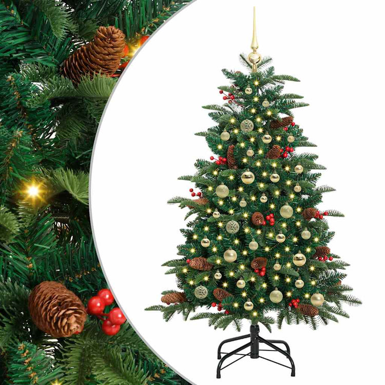Vidaxx sapin de Noël artificiel vert 150 cm PVC et métal et plastique
