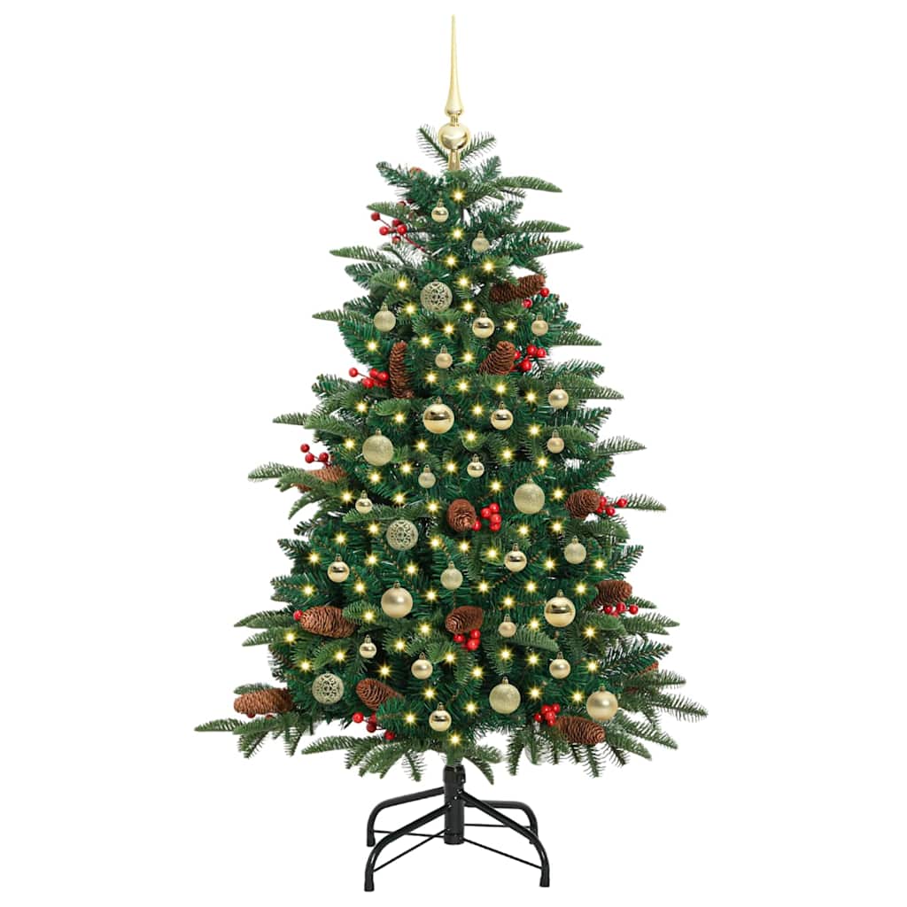 Vidaxx sapin de Noël artificiel vert 150 cm PVC et métal et plastique