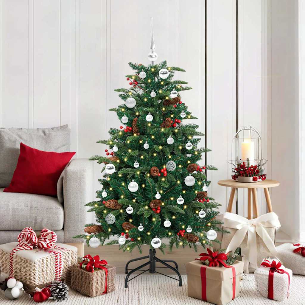 Vidaxx sapin de Noël artificiel vert 150 cm PVC et métal et plastique