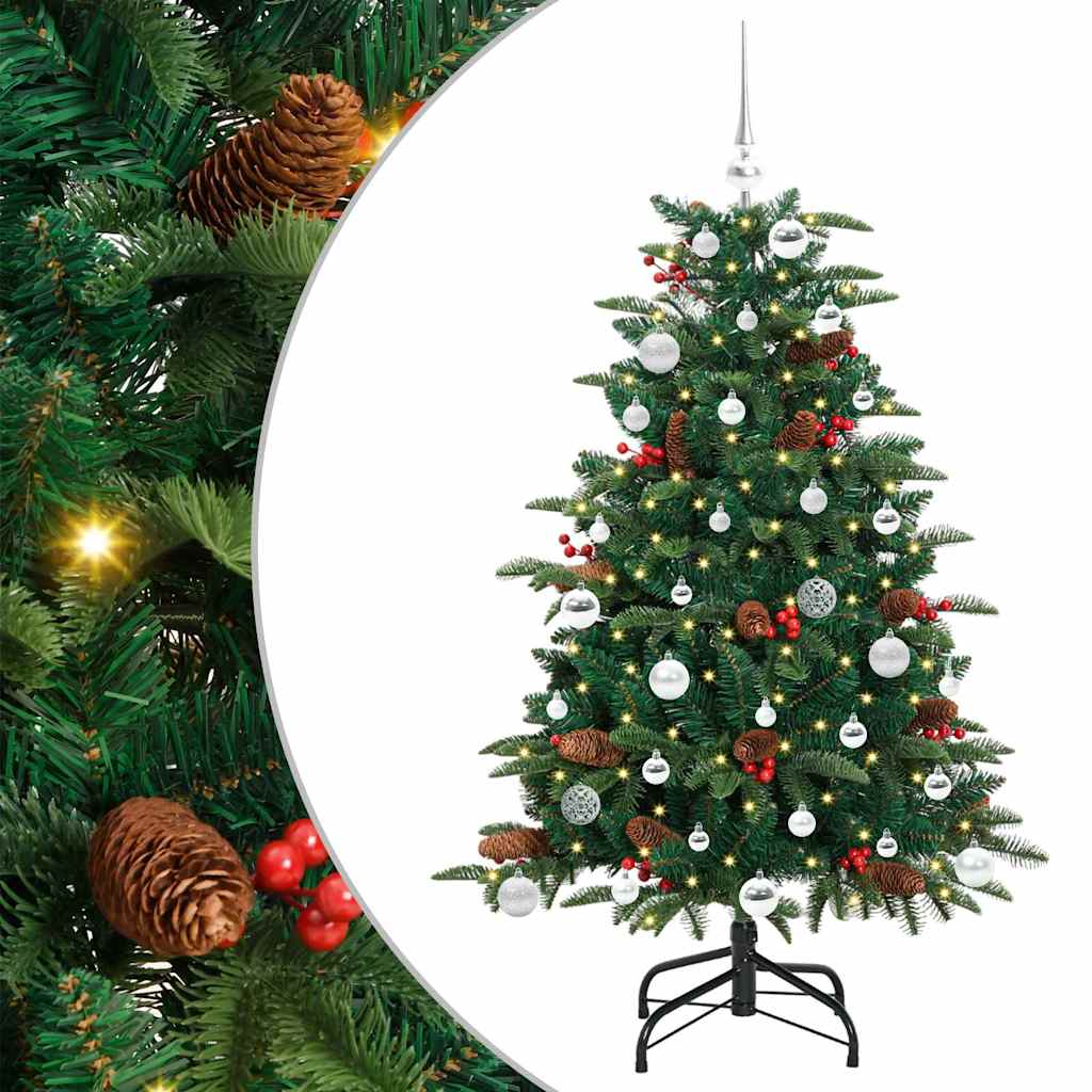 Vidaxx sapin de Noël artificiel vert 150 cm PVC et métal et plastique