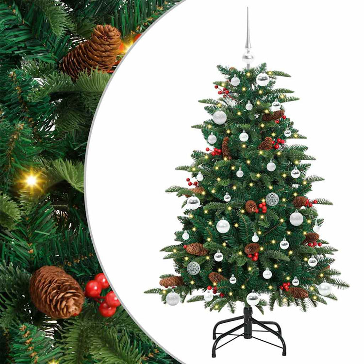 Vidaxx sapin de Noël artificiel vert 150 cm PVC et métal et plastique
