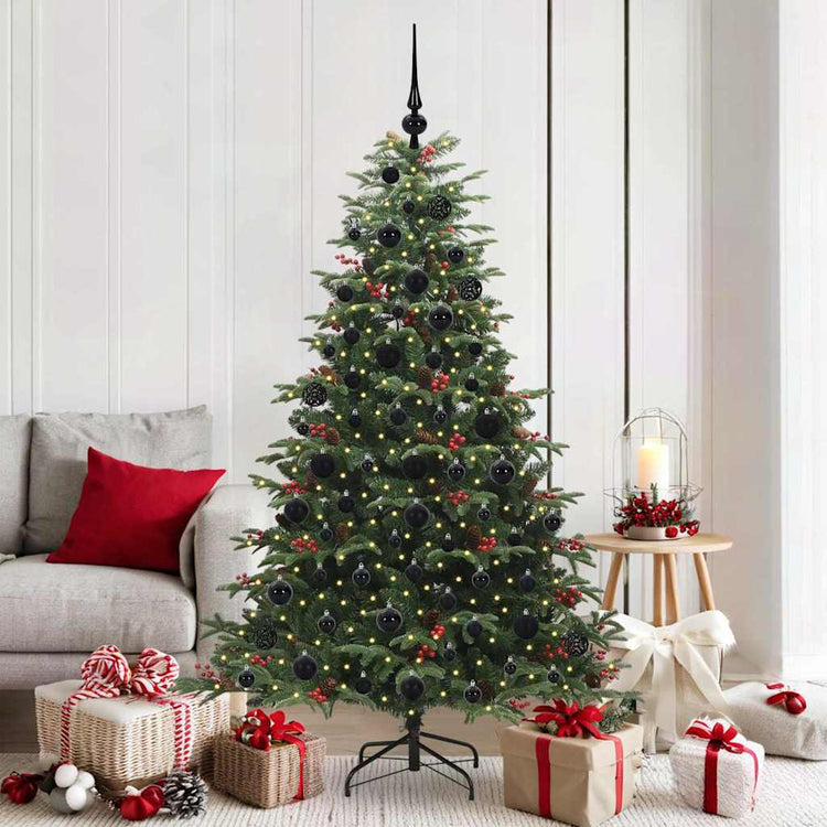 Vidaxx sapin de Noël artificiel vert 180 cm PVC et métal et plastique