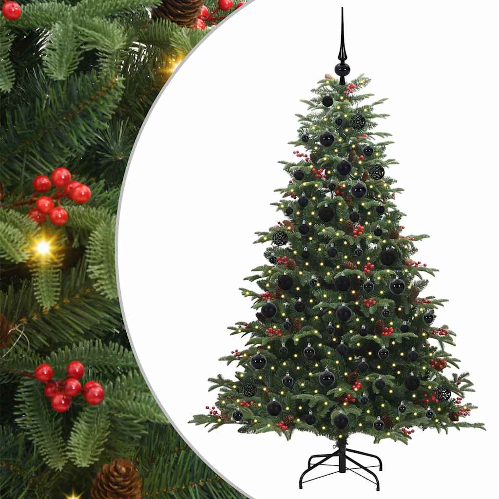 Vidaxx sapin de Noël artificiel vert 180 cm PVC et métal et plastique