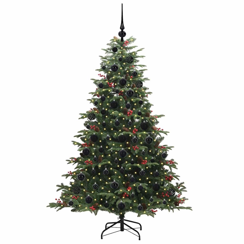 Vidaxx sapin de Noël artificiel vert 180 cm PVC et métal et plastique