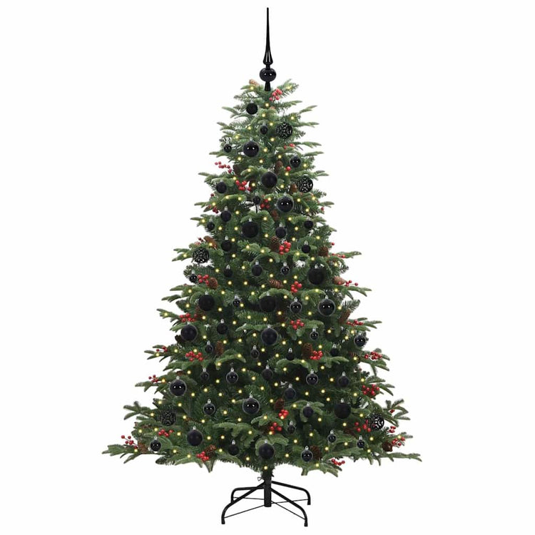 Vidaxx sapin de Noël artificiel vert 180 cm PVC et métal et plastique