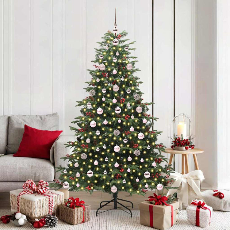 Vidaxx sapin de Noël artificiel vert 180 cm PVC et métal et plastique