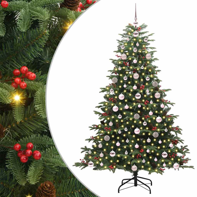 Vidaxx sapin de Noël artificiel vert 180 cm PVC et métal et plastique