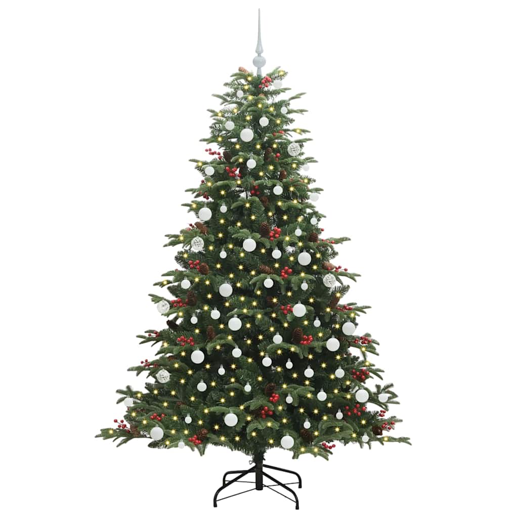 Vidaxx sapin de Noël artificiel vert 180 cm PVC et métal et plastique