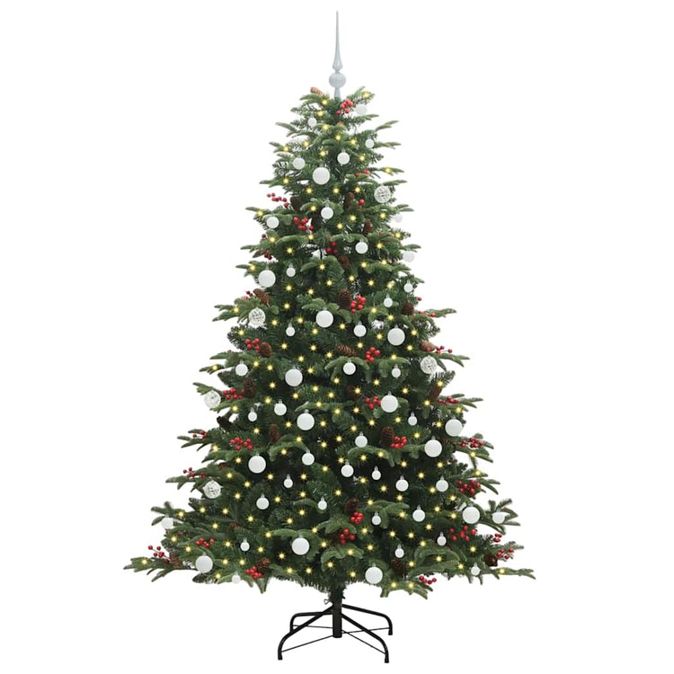Vidaxx sapin de Noël artificiel vert 180 cm PVC et métal et plastique