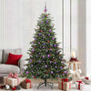 Vidaxx sapin de Noël artificiel vert 210 cm PVC et métal et plastique