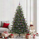 Vidaxx sapin de Noël artificiel vert 210 cm PVC et métal et plastique