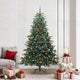 Vidaxx sapin de Noël artificiel vert 210 cm PVC et métal et plastique