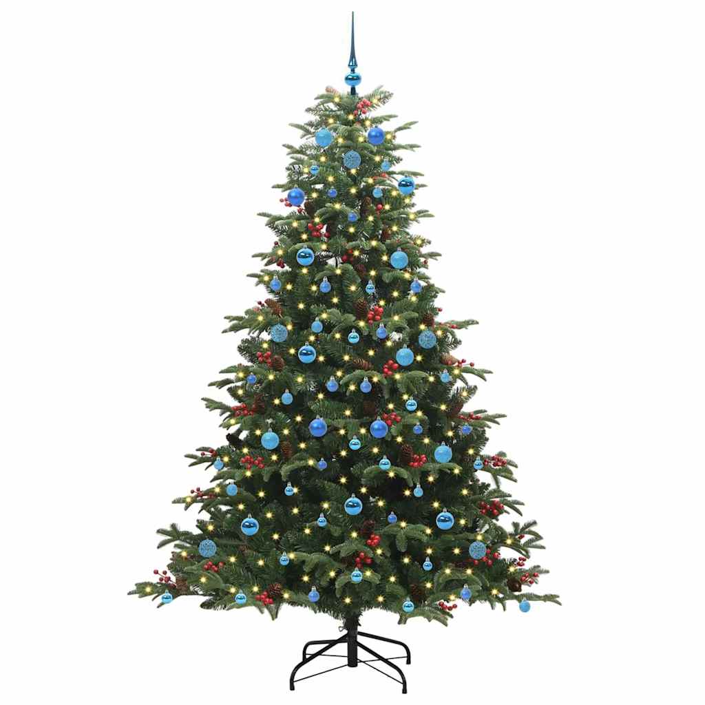 Vidaxx sapin de Noël artificiel vert 210 cm PVC et métal et plastique