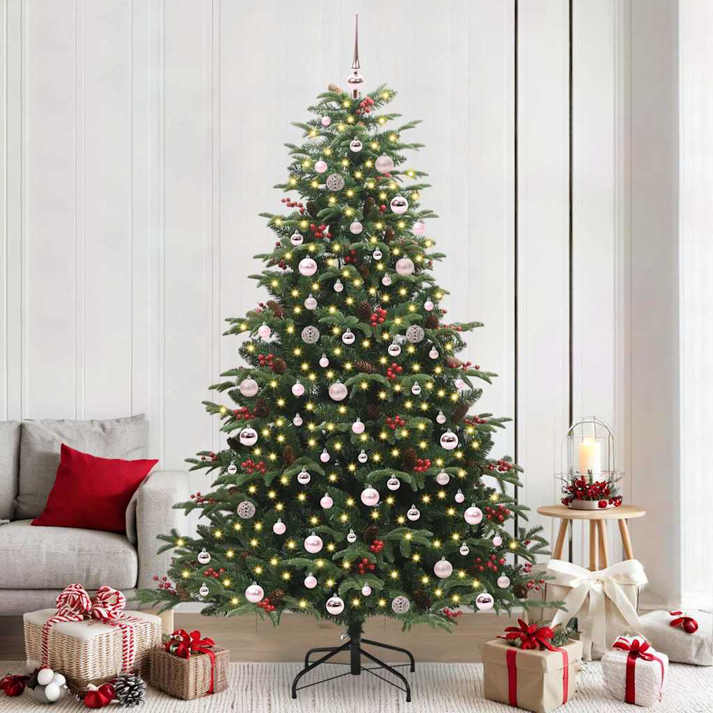 Vidaxx sapin de Noël artificiel vert 240 cm PVC et métal et plastique