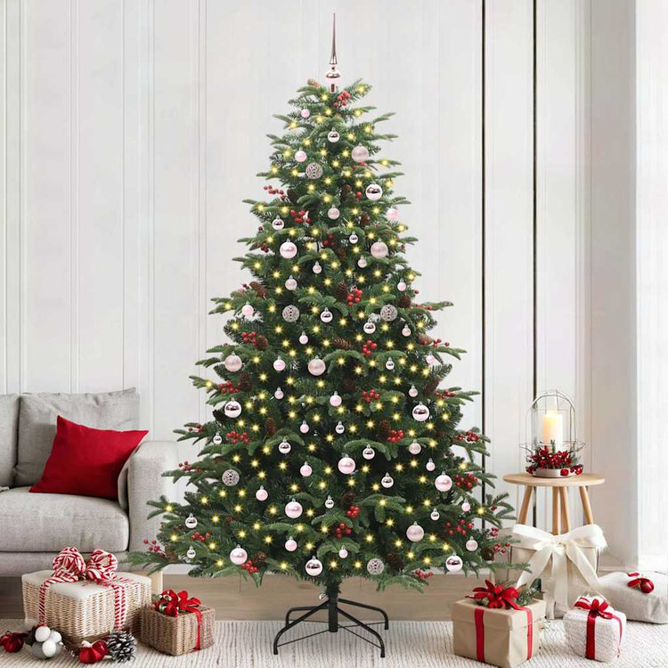 Vidaxx sapin de Noël artificiel vert 240 cm PVC et métal et plastique