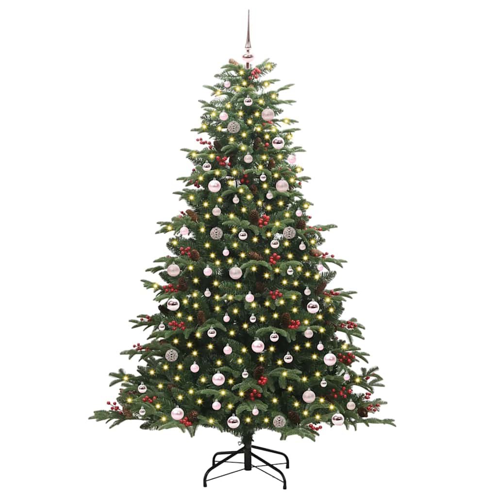 Vidaxx sapin de Noël artificiel vert 240 cm PVC et métal et plastique