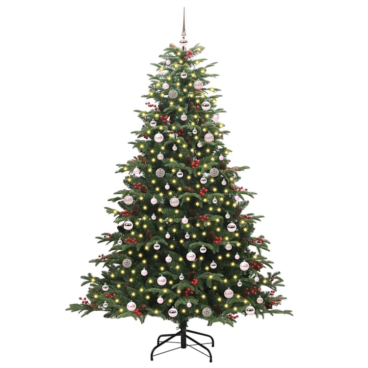 Vidaxx sapin de Noël artificiel vert 240 cm PVC et métal et plastique