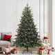 Vidaxx sapin de Noël artificiel vert 240 cm PVC et métal et plastique