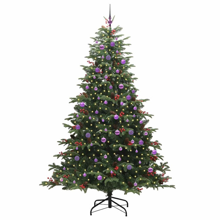Vidaxx sapin de Noël artificiel vert 240 cm PVC et métal et plastique