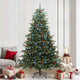 Vidaxx sapin de Noël artificiel vert 240 cm PVC et métal et plastique