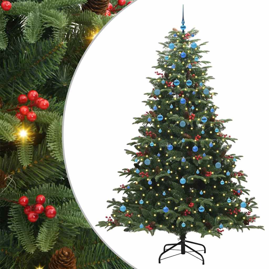 Vidaxx sapin de Noël artificiel vert 240 cm PVC et métal et plastique
