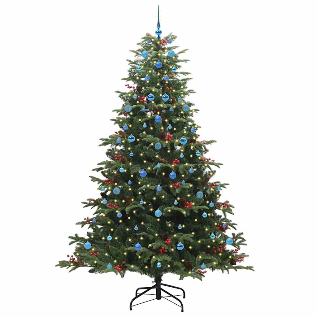 Vidaxx sapin de Noël artificiel vert 240 cm PVC et métal et plastique